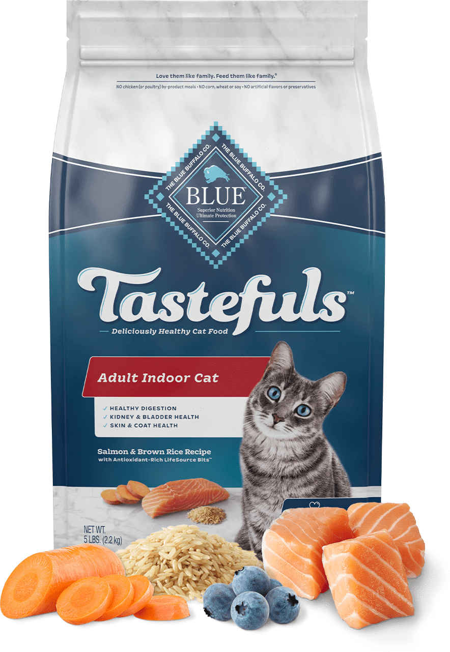 BLUE Buffalo Tastefuls Indoor Salmon And Brown Rice Recipe - Adult Cat (Dry)
